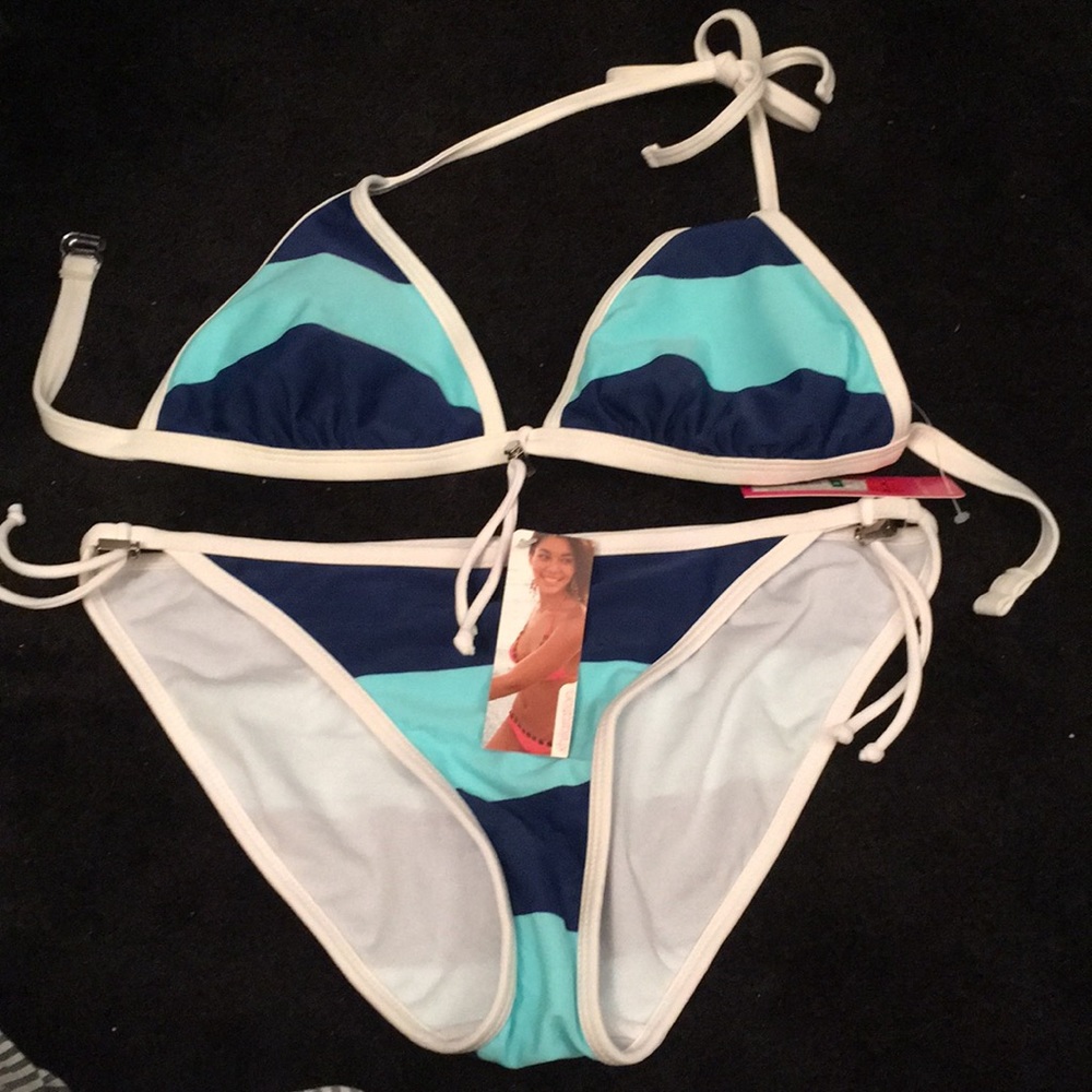 Bikini swimsuit.